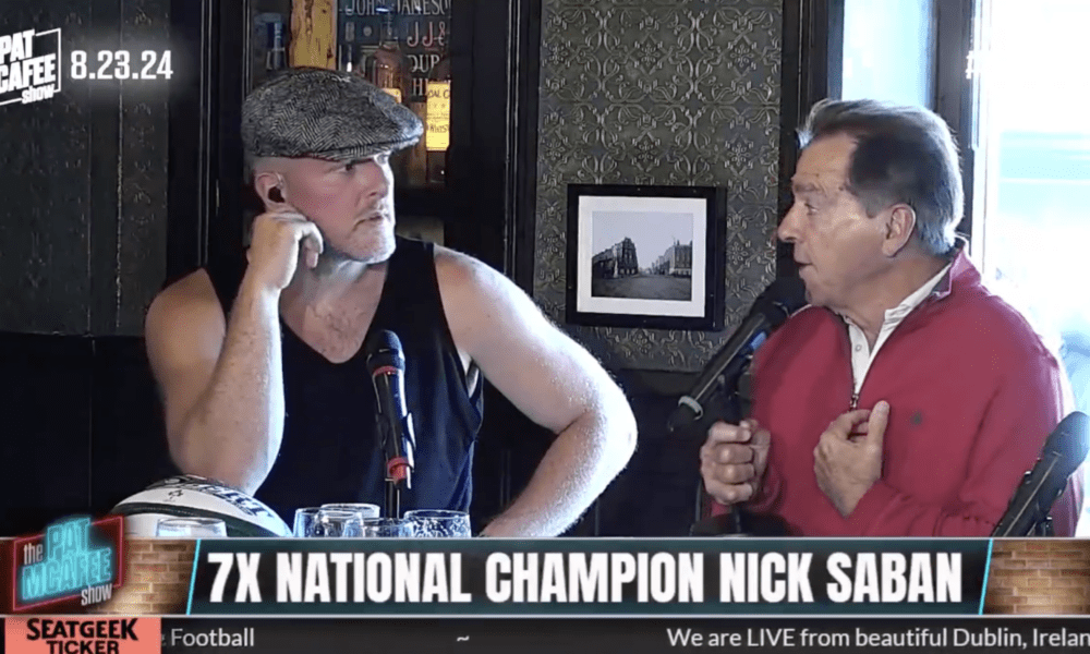 Pat McAfee and Nick Saban